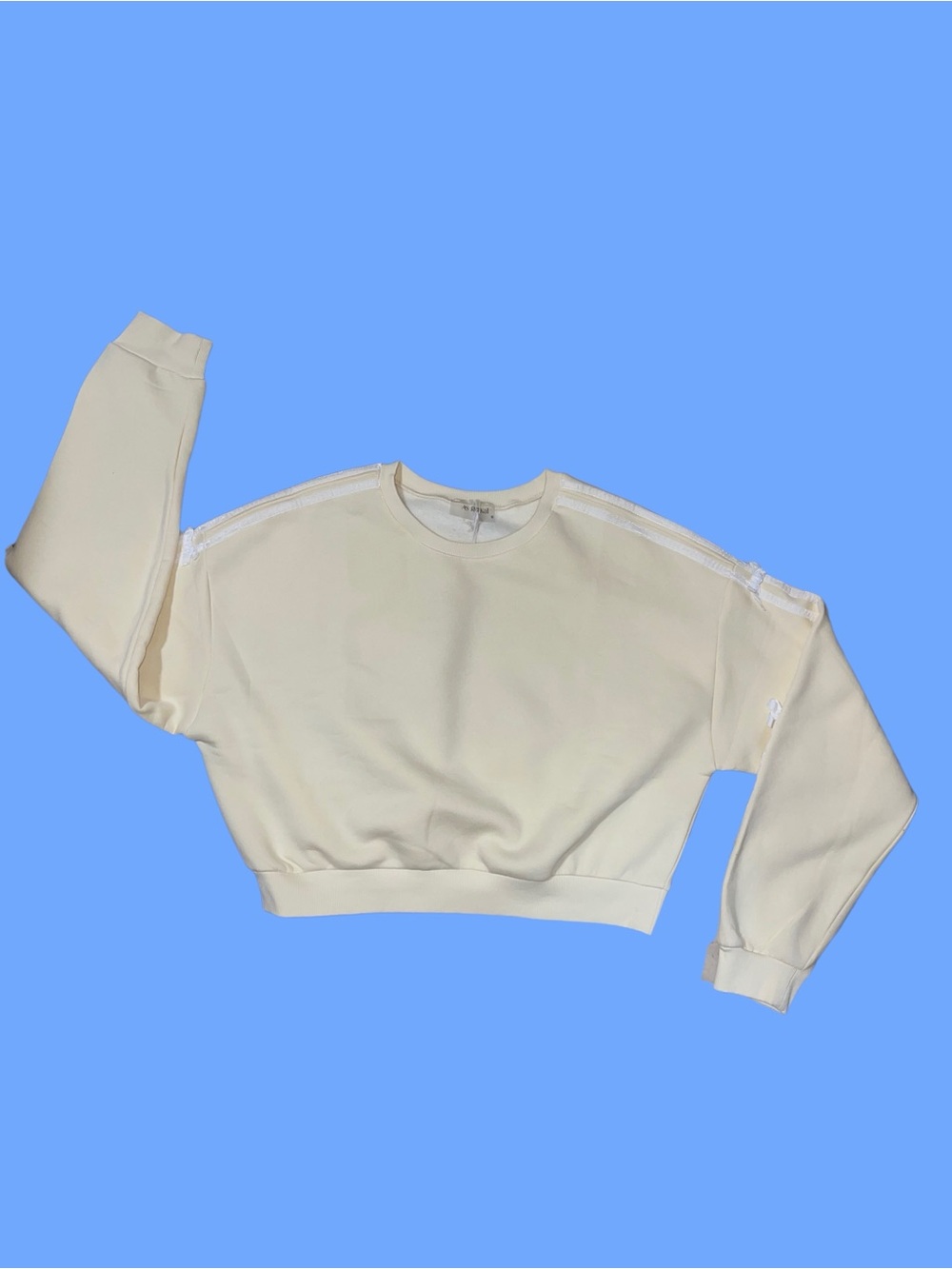 🆕#15~ Supersoft Pullover Crewneck Sweatshirt in Vanilla Custard, Size M